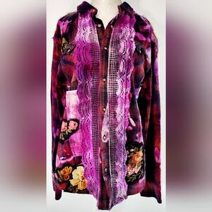 Levis patchwork tye dye top